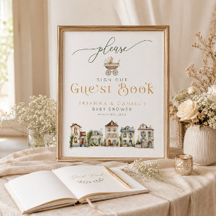 It Takes a Village Guest Book Sign