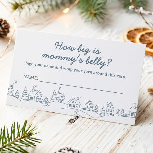 It Takes a Village How Big is Mummy's Belly Enclosure Card