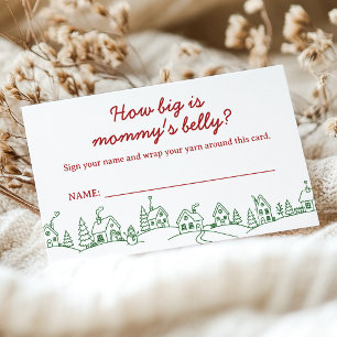 It Takes a Village How Big is Mummy's Belly Enclosure Card