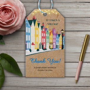 It takes a Village Modern Craft Baby Shower Gift Tags