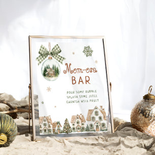 It Takes a Village Neutral Baby Shower Mum-osa Bar Poster