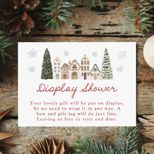 It Takes a Village Snowflake Display Shower Enclosure Card