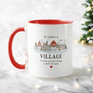 It Takes a Village Teacher Thank You Gift Mug
