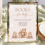 It Takes a Village Winter Books for Baby Poster<br><div class="desc">This item with a gingerbread house theme and a creates a charming and cosy winter wonderland scene. The item features a delightful,  whimsical village of gingerbread houses dusted with “snow” icing,  surrounded by delicate snowflakes. The colour palette is soft and inviting,  using neutral winter tones. Matching items available.</div>