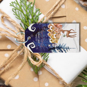 It Takes a Village Winter Fairy Girl Baby Shower  Gift Tags