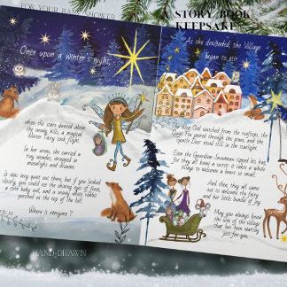 It Takes a Village Winter Fairy Storybook Keepsake Card