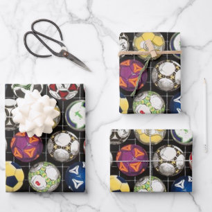 It Takes Balls to Play Soccer Wrapping Paper Sheet