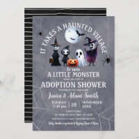 It Takes Haunted Village Halloween Adoption Shower