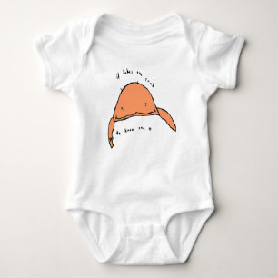 it takes one crab to know one baby bodysuit