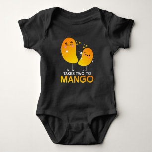 It Takes Two To Mango Fruit Tango Baby Bodysuit