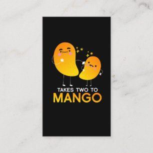 It Takes Two To Mango Fruit Tango Business Card