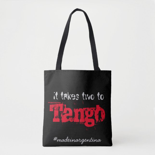 It takes two to tango tote bag (Front)