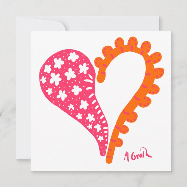 It takes two! valentine holiday card (Front)