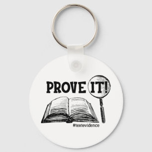 It Text Evidence Funny Testing Day Gifts For Teach Key Ring