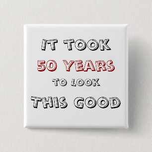 It took 50 years to look this good 15 cm square badge