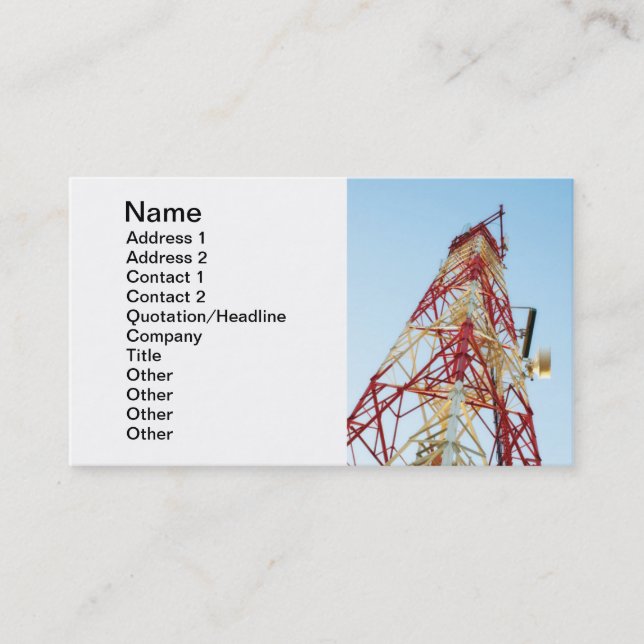 IT Tower Business Card (Front)