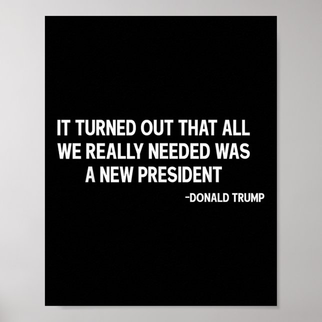 It Turned Out That All We Really Needed Was A New Poster (Front)