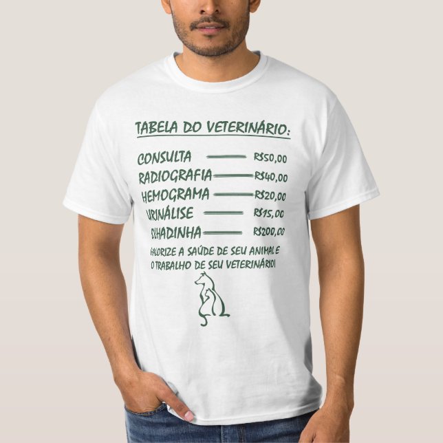 It values the Veterinarian T-Shirt (Front)