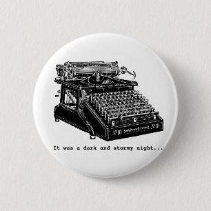 It was a Dark and Stormy Night 6 Cm Round Badge