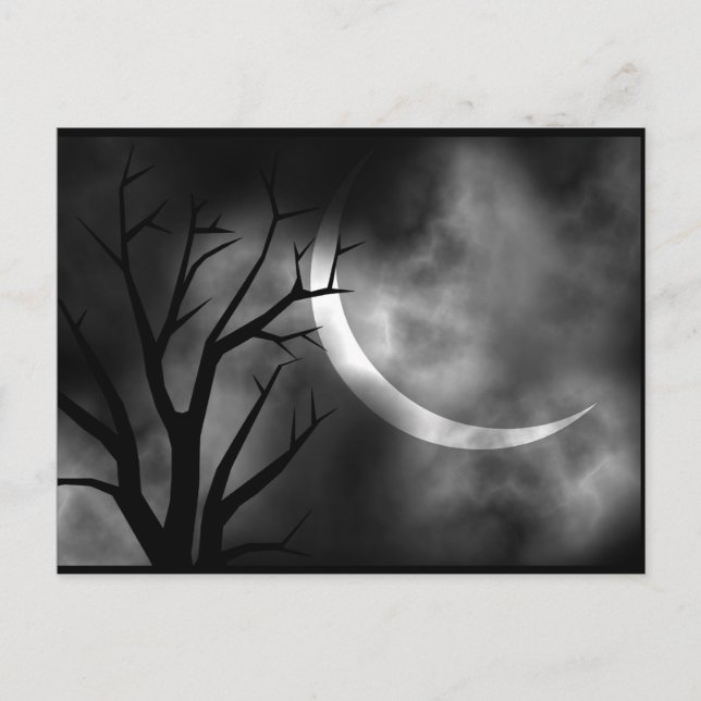 It was a dark and stormy night postcard (Front)