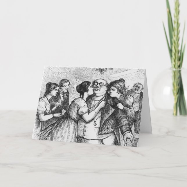 It was a pleasant thing to see Mr. Pickwick Holiday Card (Front)