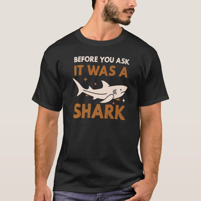 It Was A Shark Funny Amputee Amputation Surgery Re T-Shirt (Front)