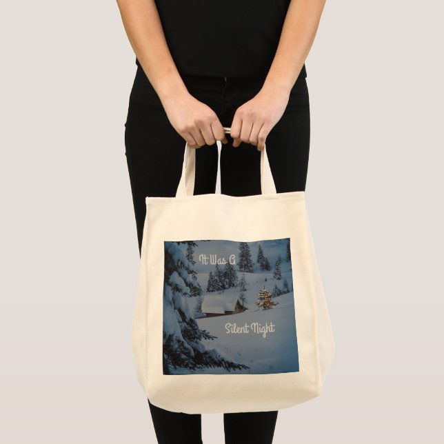 It Was A Silent Night Tote Bag (Front (Product))