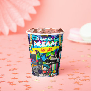 It was all a Dream 90's Hip Hop Graffiti Retro Paper Cups