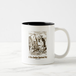It Was Another Emotional Day (Alice Mock Turtle) Two-Tone Coffee Mug