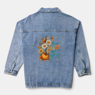 It Was Jesus....  Denim Jacket