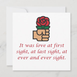 It Was Love At First Sight Holiday Card