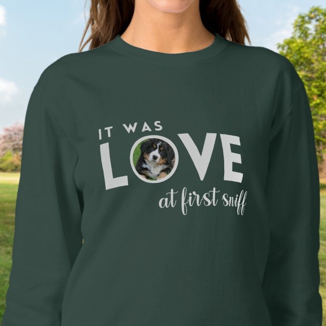 It was LOVE Custom photo Dog Mum  Sweatshirt (Creator Uploaded)