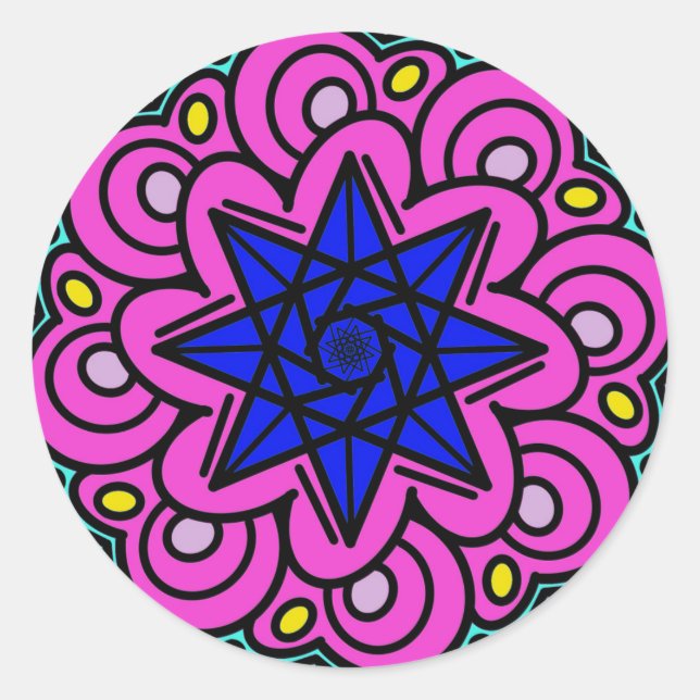 It Was Made Of Stars Classic Round Sticker (Front)