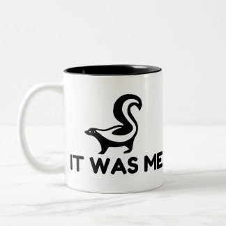 It Was Me Skunk Two-Tone Coffee Mug