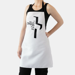 It Was The Cross For Me Gospel Sayings Aesthetic Apron