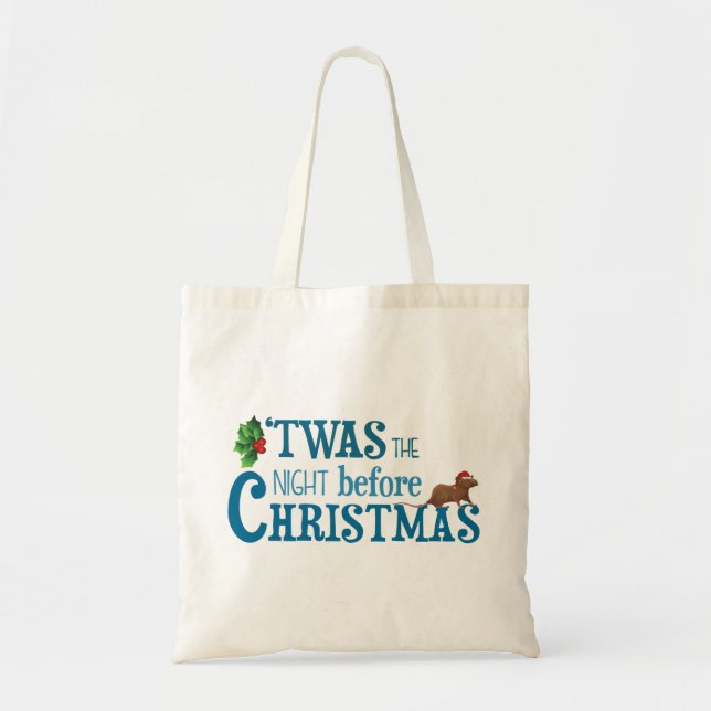 it was the night before  christmas tote bag (Front)