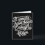 It Would Have Been Enough Chosen People Christian  Card<br><div class="desc">It Would Have Been Enough Chosen People Christian Groovy</div>