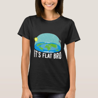 It X27 S Flat Bro Funny Flat Earth Society T Shi T T-Shirt