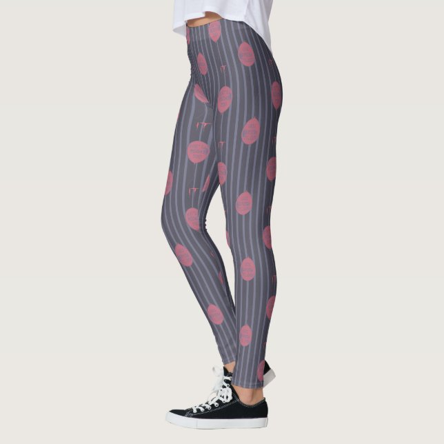 IT - You'll Float Too Balloon Striped Pattern Leggings (Left)