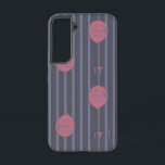 IT - You'll Float Too Balloon Striped Pattern Samsung Galaxy Case<br><div class="desc">This chilling striped pattern features the IT logo and iconic red balloon that reads: "You'll Float Too!". Get this on a tote bag,  throw pillow,  and many other custom Zazzle gifts!</div>