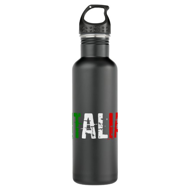 Italia 2021 jersey Italian flag Italy Italians Pul 710 Ml Water Bottle (Front)