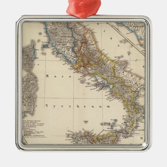 Italia adiectis iis metal tree decoration (Front)