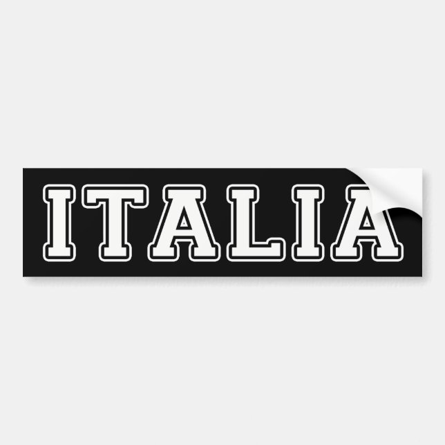 Italia Bumper Sticker (Front)