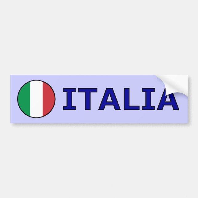 Italia Bumper Sticker (Front)