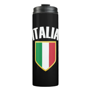 Italia Crest Italy Flag Soccer Fan Thermal Tumbler
