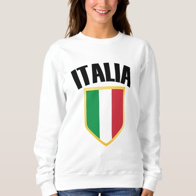 Italia Crest Italy Flag Sweatshirt (Front)