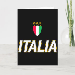 Italia Design Italian Soccer Jersey Style Italy T  Card