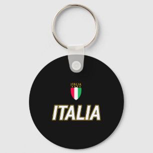 Italia Design Italian Soccer Jersey Style Italy T Key Ring