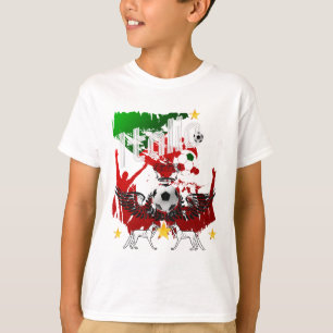 Italia fans calcio t-shirt for world soccer lovers