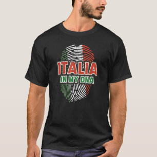Italia Fingerprint DNA Shirt with the Italian Flag